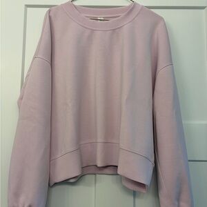 Lululemon NWOT perfectly oversized, crap crew, soft stream sweatshirt soft pink